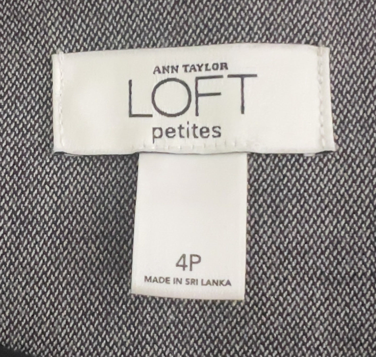 LOFT Petites Tailored Gray Blazer Jacket 4P