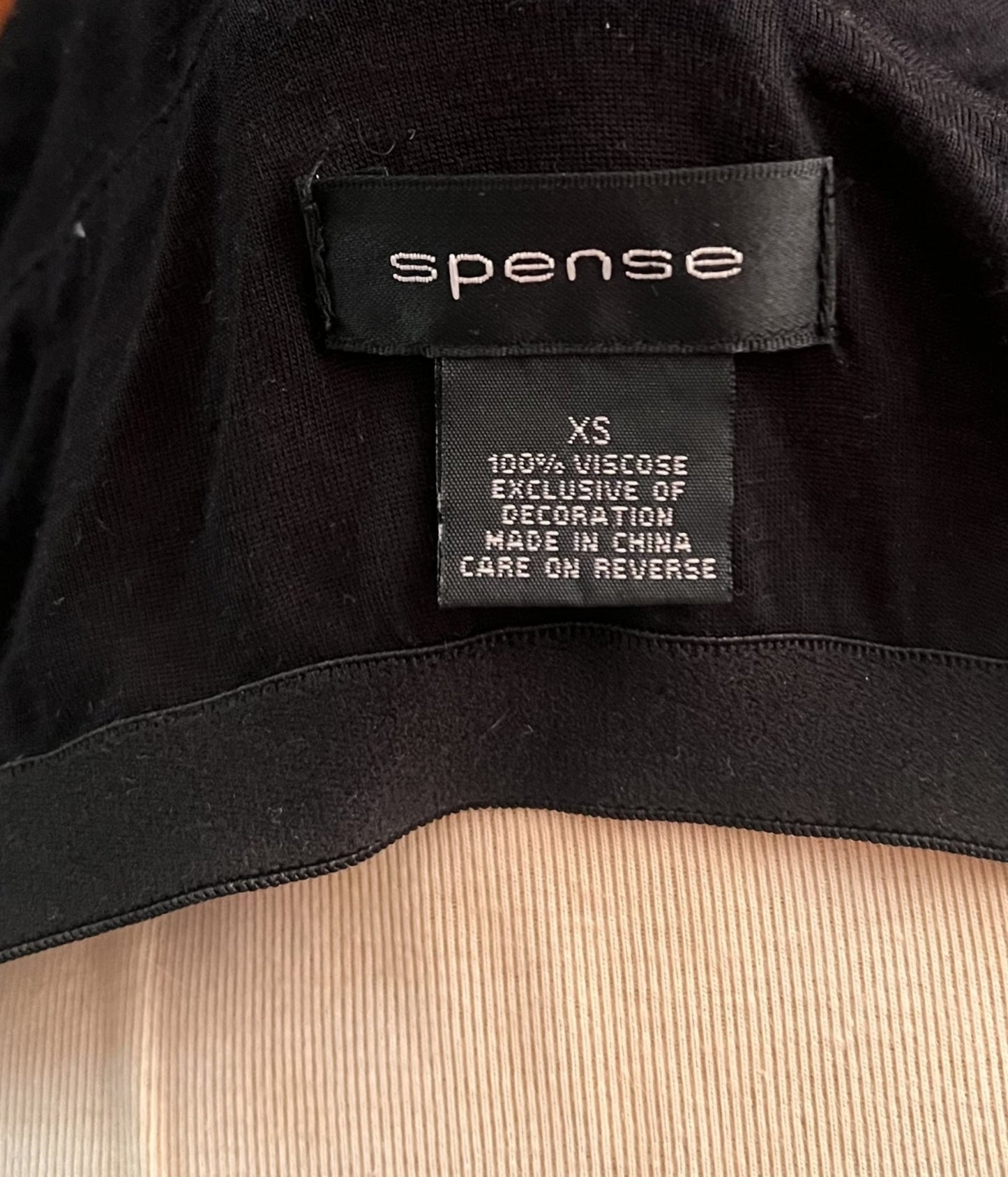Spense Black Studded Racerback Babydoll Tank Top XS