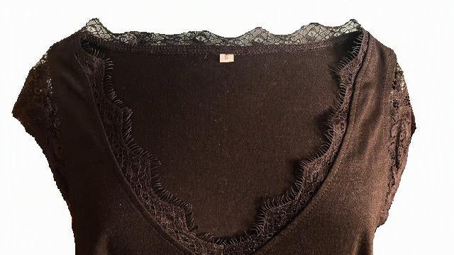 Black Eyelash Lace Cap Sleeve Top S Free People Style