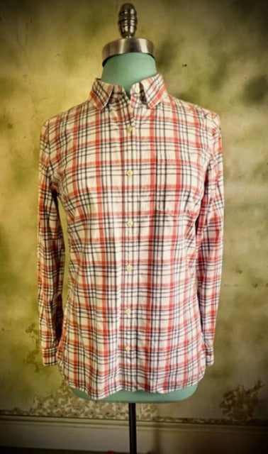 Banana Republic Classic Fit Plaid Button-Down Shirt – Size Small