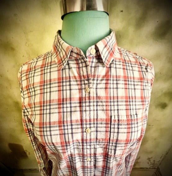 Banana Republic Classic Fit Plaid Button-Down Shirt – Size Small