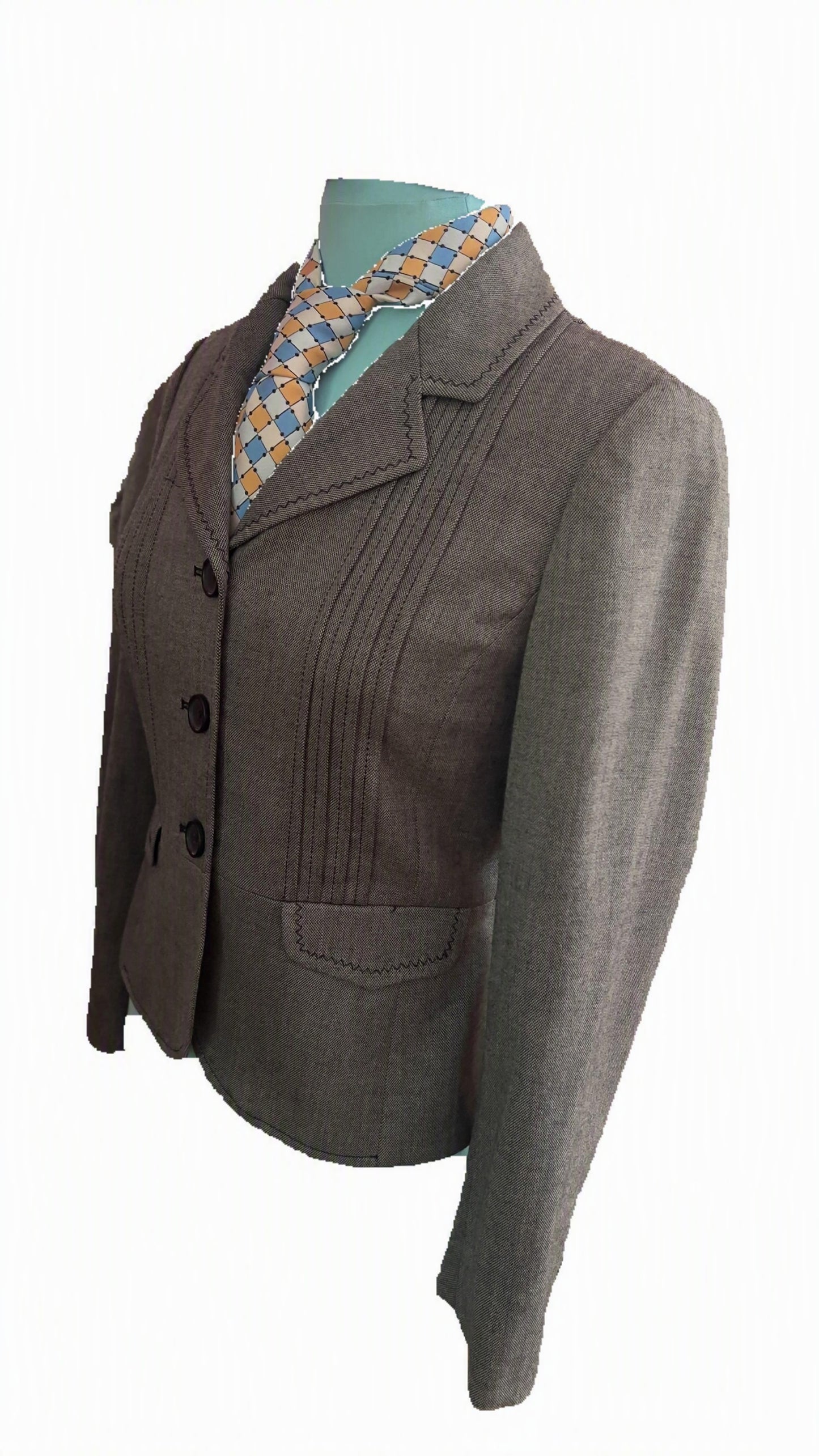 LOFT Petites Tailored Gray Blazer Jacket 4P