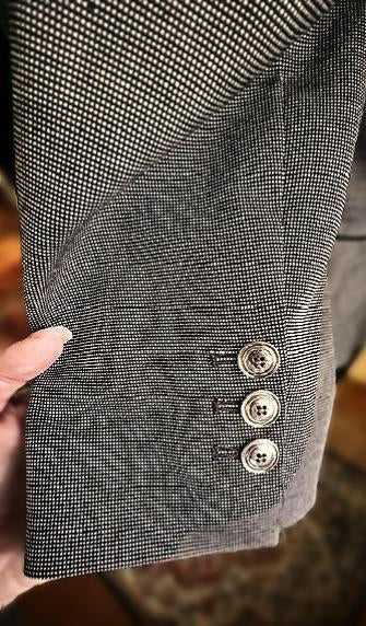 White House Black Market Gray Peplum Blazer – Size 4