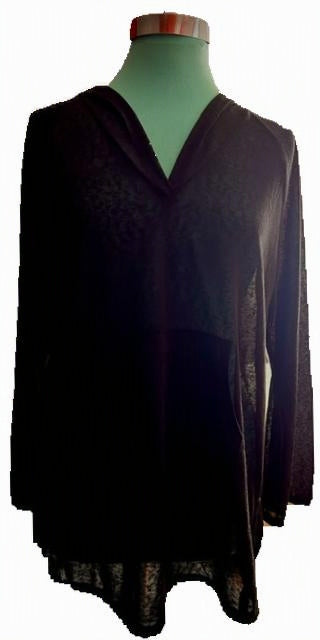 Black Beach Bundle Sheer Hooded Cover-Up Palazzo Pants + 3 Swim Bottoms S