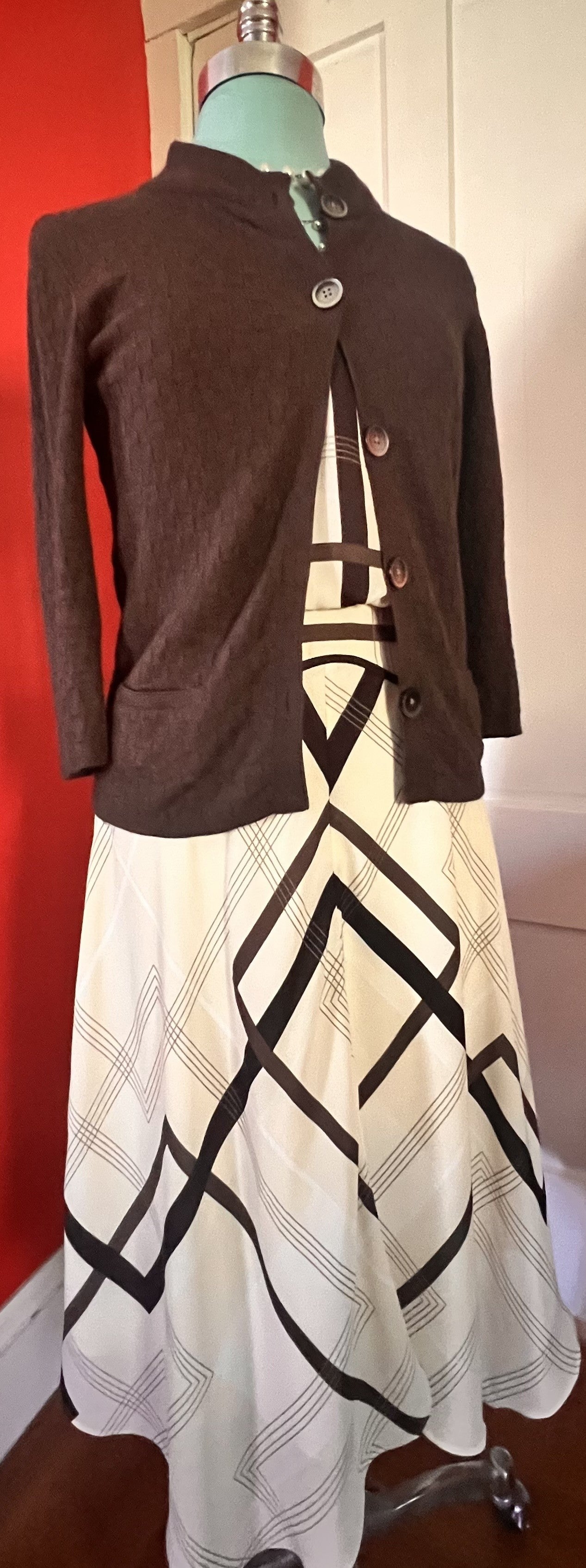 ✨ Banana Republic Dress + Sweater Set | WHBM Necklace ✨