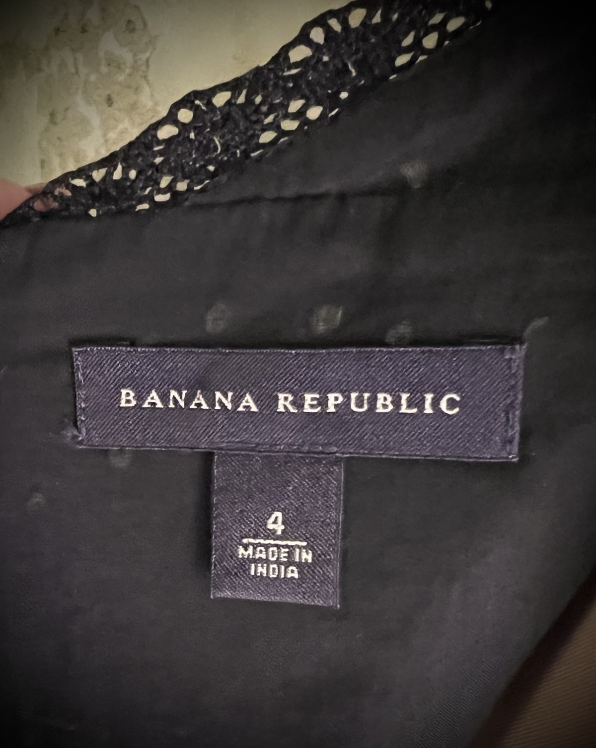 Banana Republic Black Eyelet Halter Midi Dress Size 4