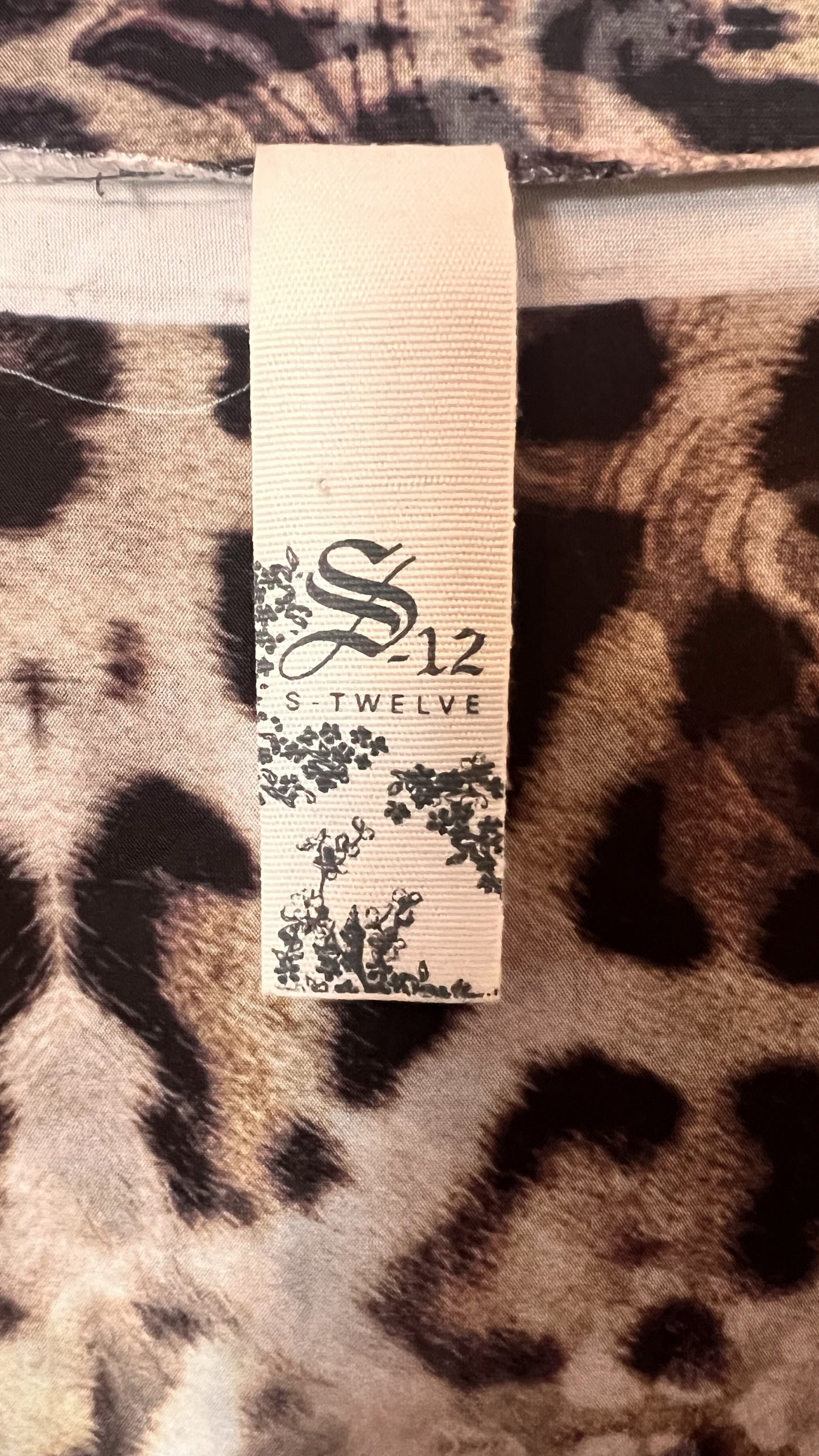 S Twelve Boho Leopard “Cougar” Vest with Graphite Fringe | Statement Layer