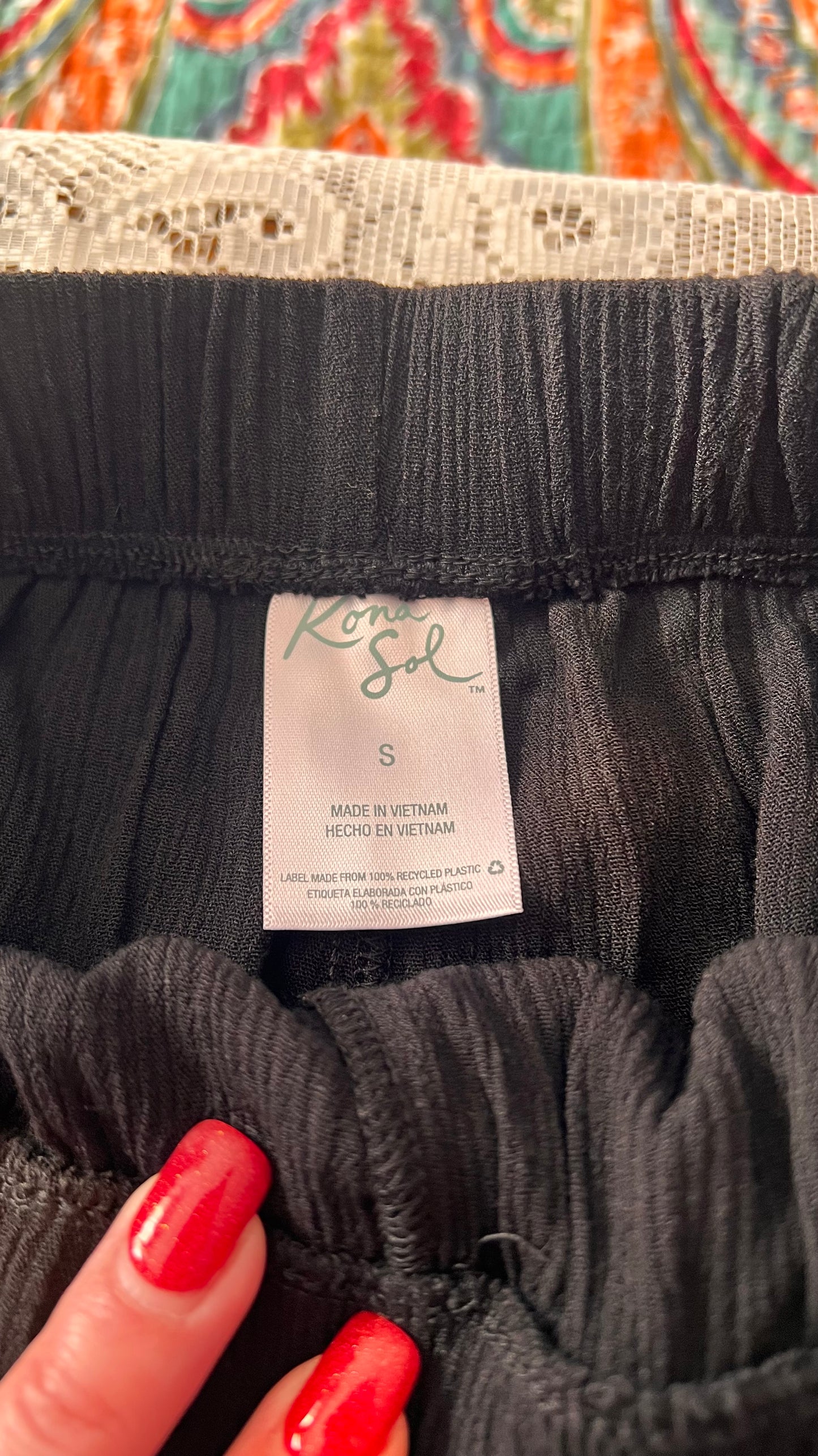 Black Beach Bundle Sheer Hooded Cover-Up Palazzo Pants + 3 Swim Bottoms S