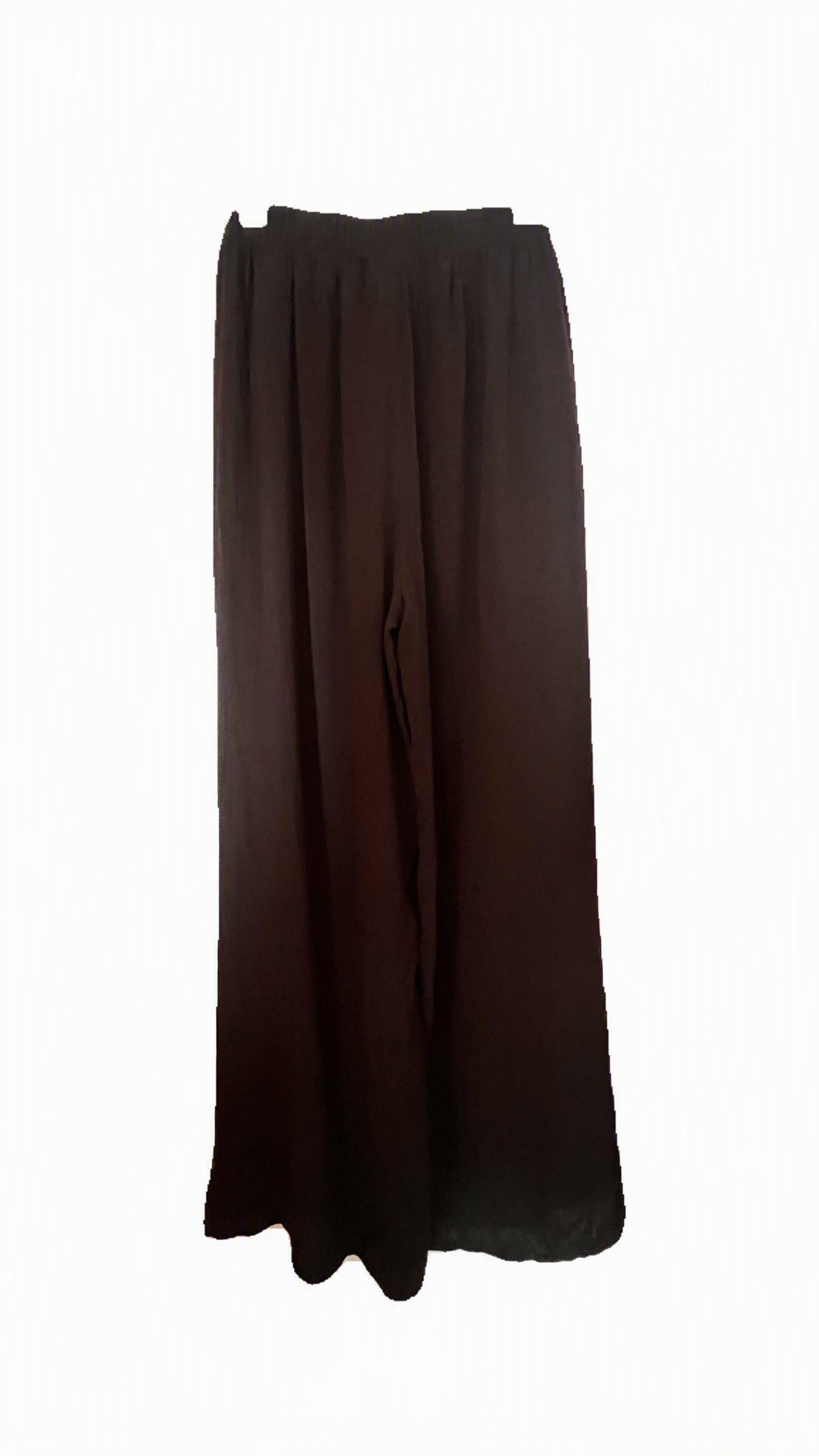 Black Beach Bundle Sheer Hooded Cover-Up Palazzo Pants + 3 Swim Bottoms S