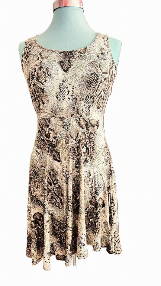 American Rag Cie Snake Print Fit & Flare Dress – Size Small
