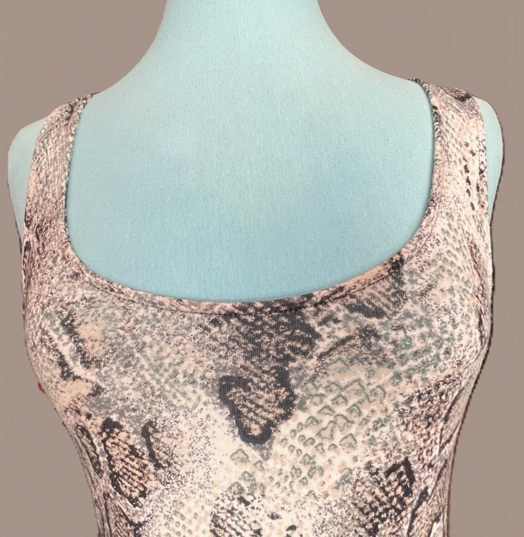 American Rag Cie Snake Print Fit & Flare Dress – Size Small