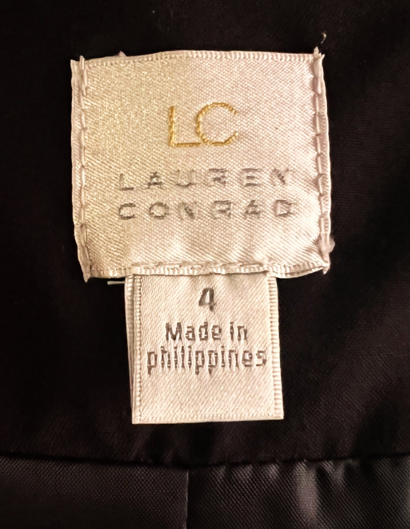 Lauren Conrad Black Tuxedo Blazer Size 4 Satin Shawl Collar