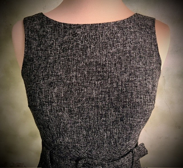 Banana Republic Petite Tweed Belted Sheath Dress Size 00P