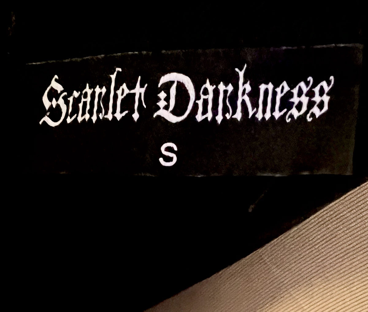 Scarlet Darkness Black Lace Flutter